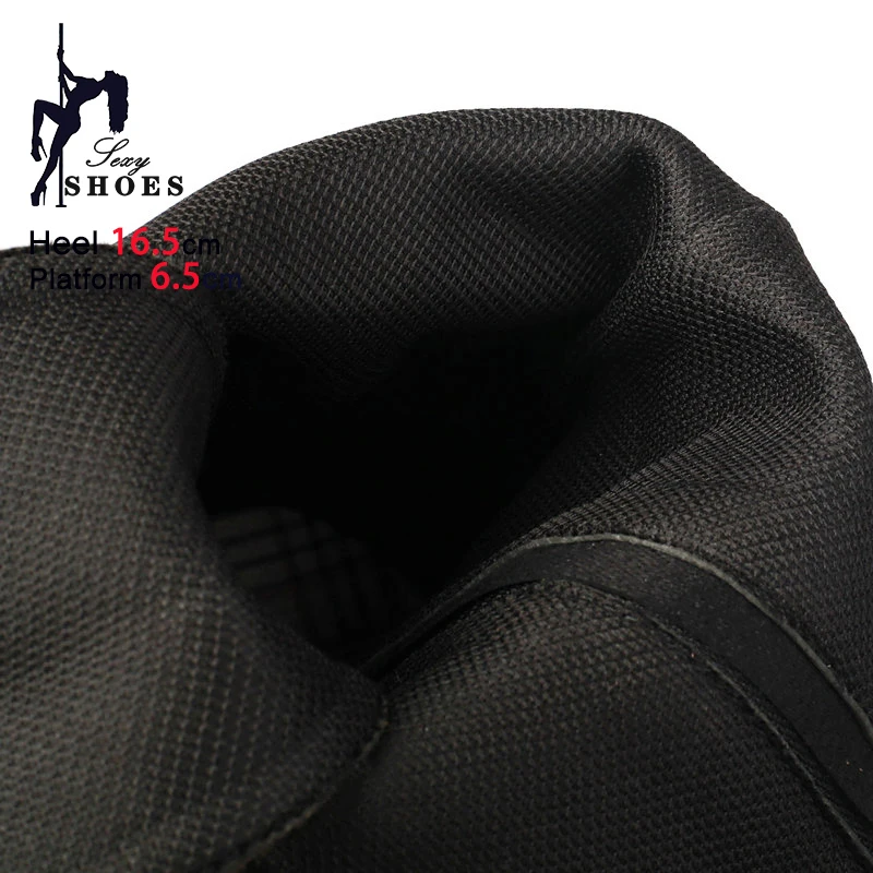 ملهى ليلي نادي مثير الجوارب القصيرة 16.5 سنتيمتر الكعوب رقيقة منصة عرض مسرحي أحذية النساء الأزرق ليوبارد طباعة الجلد المدبوغ القطب أحذية الرقص #6