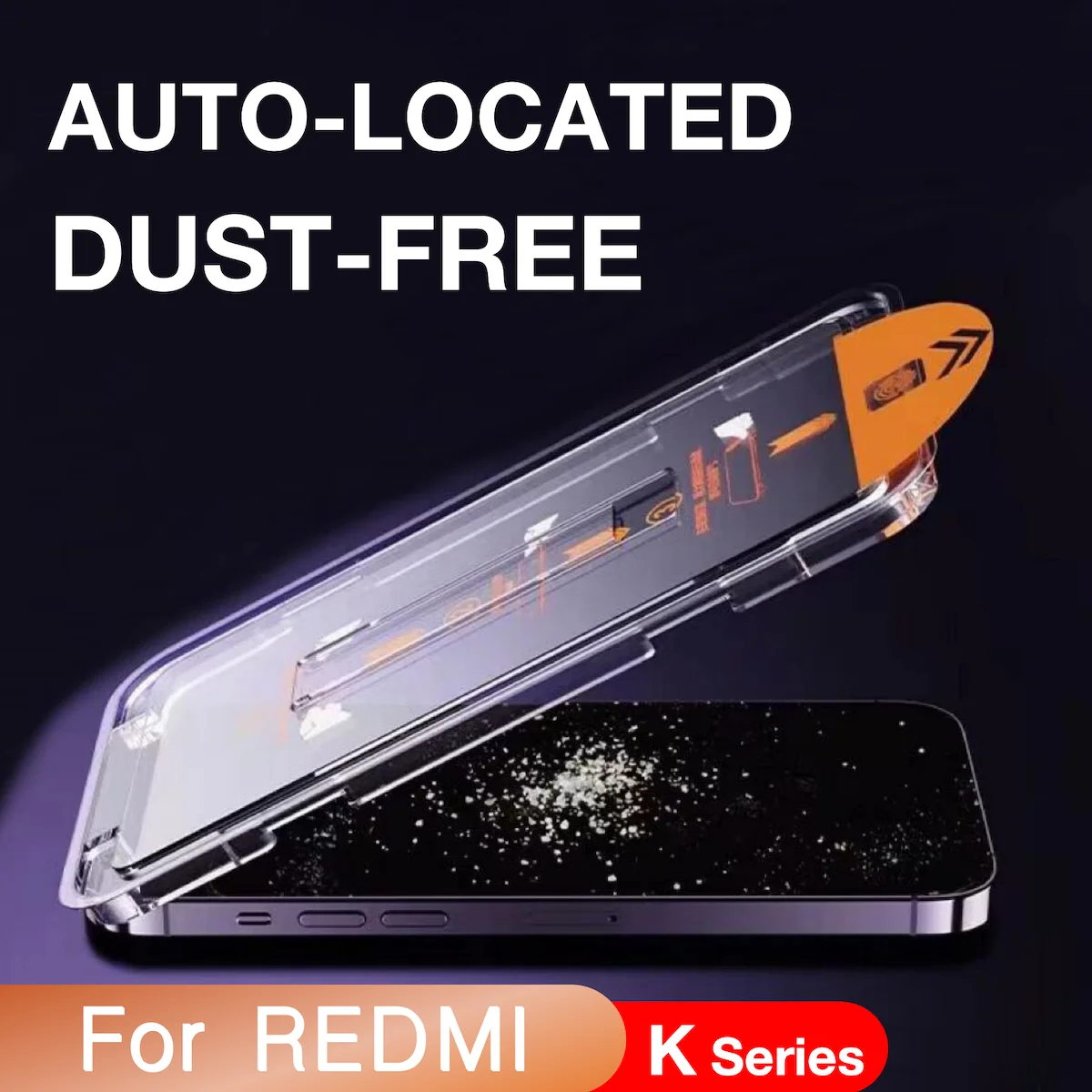 Für Redmi K60 K60e K50 K40 K30 K20 Pro Plus K30i K30s 10X9 Displayschutzfolie aus gehärtetem Glas, einfache Installation, automatisches Staubentfernungsset