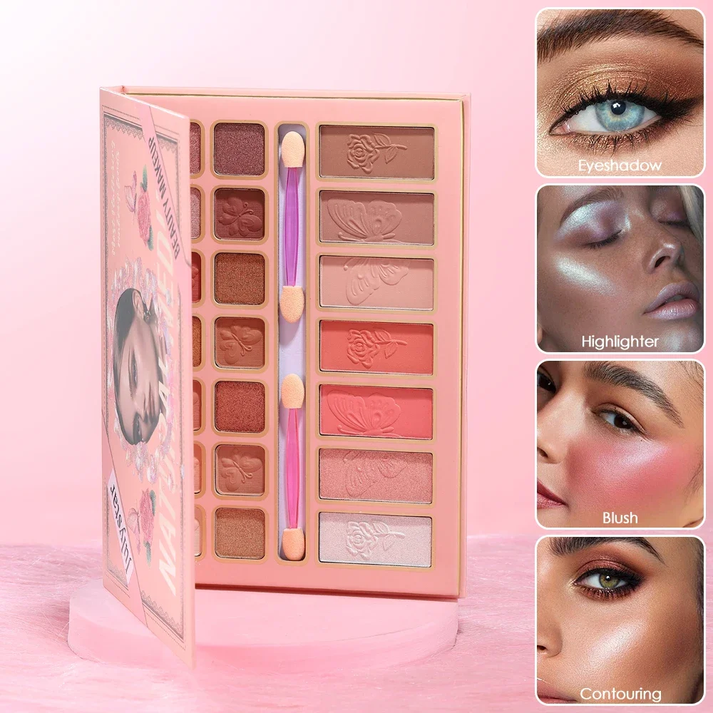 All All In One Makeup Palette, Eyeshadow Blush Highlighter Contour, Multi Shades Long Lasting Face Makeup Kit - Aliexpress Deal