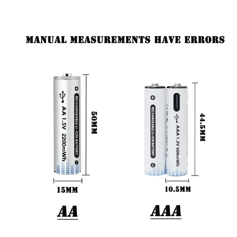 おもちゃのキーボード用のUSB充電式リチウムイオン電池,急速充電,1.5v,aa,aaa,2600mah,750mah