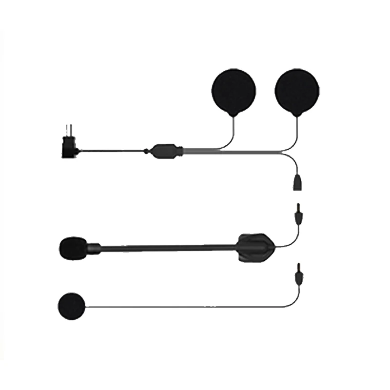 Maxto M6S Supporto base per staffa interfono per casco moto + auricolare doppio microfono per Maxto M6S