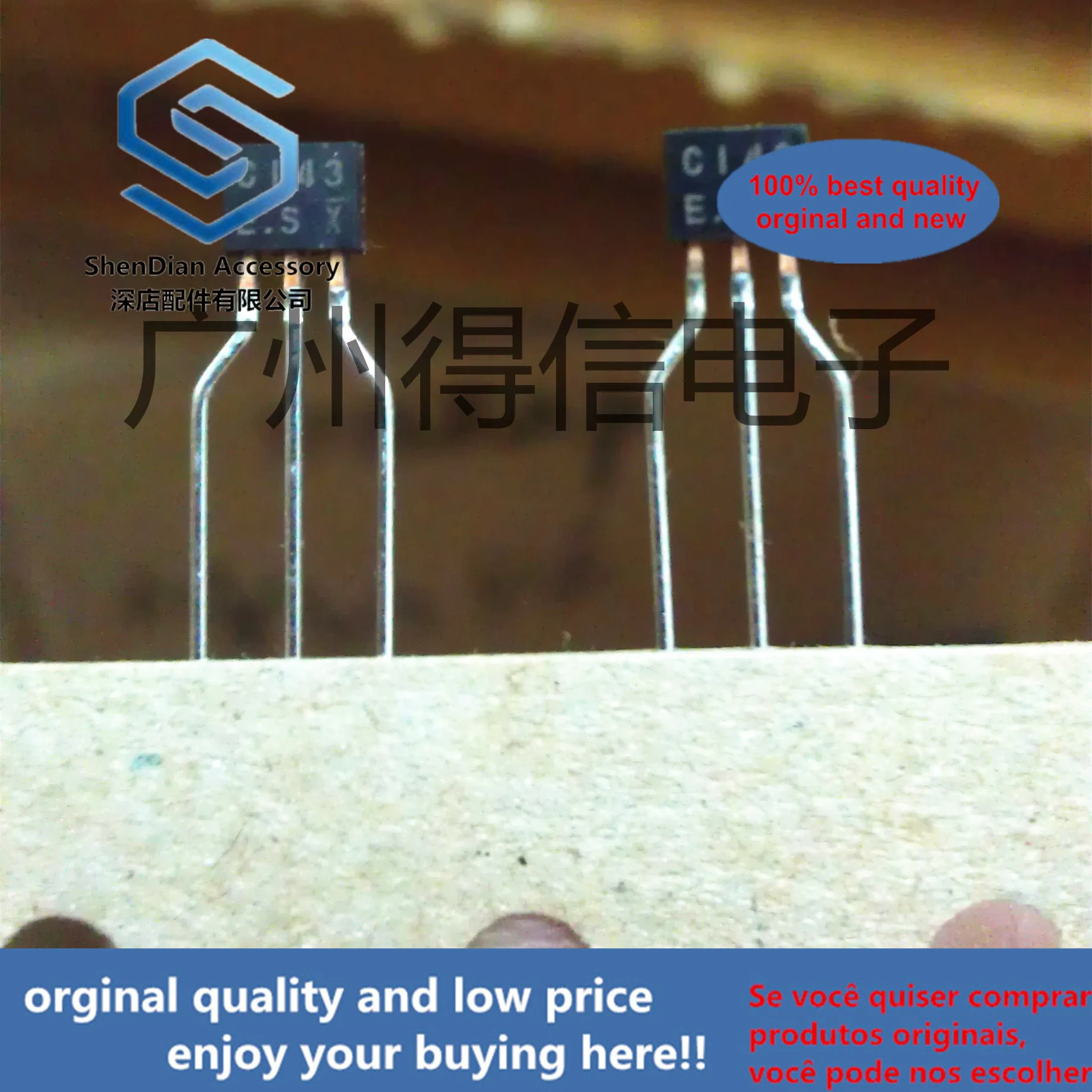 30pcs 100% orginal new DTC143ES C143ES  PNP Digital Transistors (Built-in Resistors) TO-92S real photo
