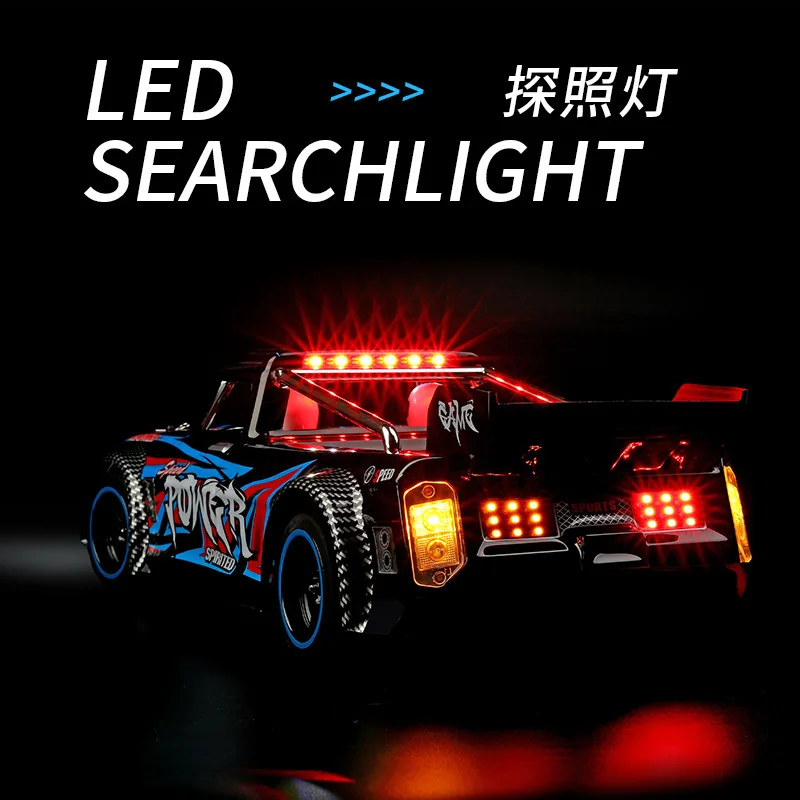 1/10 2.4g  Rtr 4wd 60km/H Brushless 104072 Rc Car Drift On-Road Metal Chassis Led Light Vehicles Model Off-Road Climbing Rc Toy