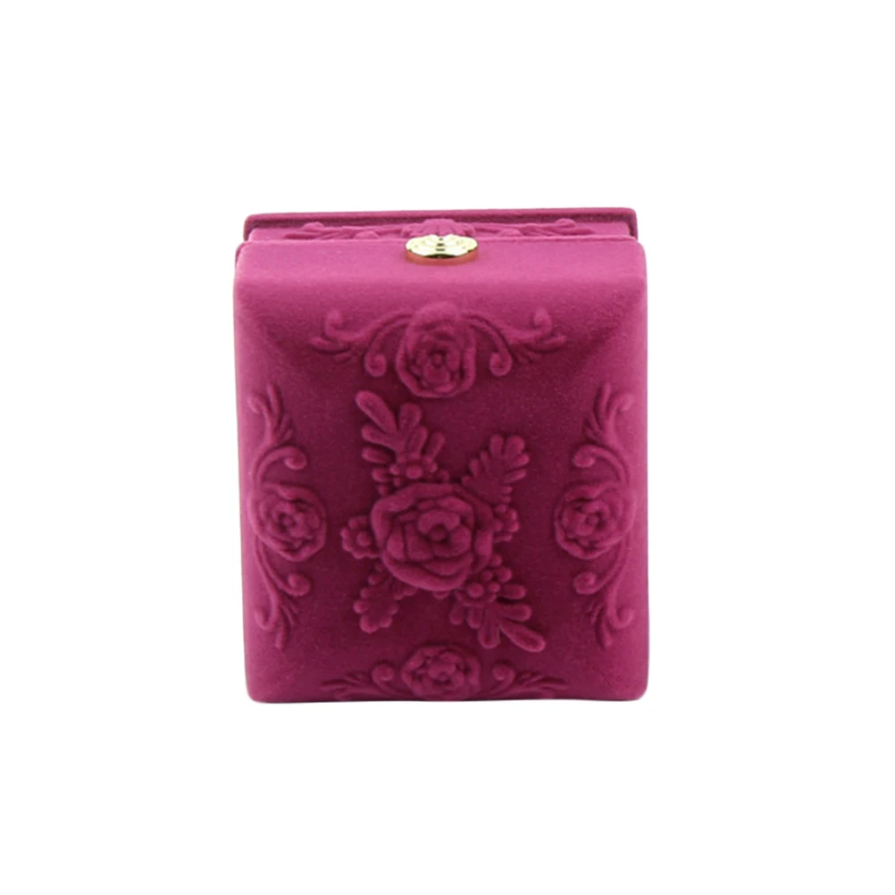 

Velvet Jewelry Boxes Necklace Case Decorative Present Storage Display Flocking Rose scratches Protection Birthday Christmas