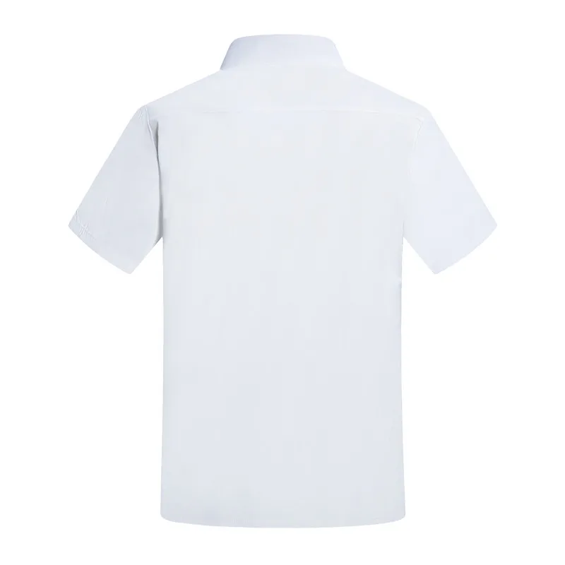 Uniforme de Chef de cuisine, vêtements de cuisinier, chemise à manches courtes, Costume d'hôtel de Restaurant, manteau de Chef, robes de travail pour hommes et femmes, serveur d'été