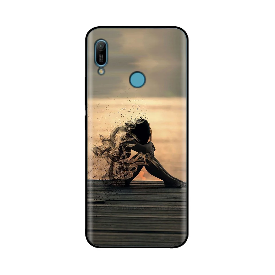 Gufuwo Custodia per Huawei Y6 2019/Y6 Pro 2019/Y6s/Honor 8A, Copertura Morbida in TPU Sfumato - Antigraffio Ultra Sottile con Protezione Antishock Cover per Huawei Y6 2019 Viola/Blu Gufuwo Custodia per Huawei Y6 2019/Y6 Pro 2019/Y6s/Honor 8A, Copertura Morbida in TPU Sfumato - Antigraffio Ultra Sottile con Protezione Antishock Cover per Huawei Y6 2019 Viola/Blu