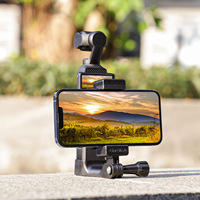 Sunnylife Front Cellphone Mount Handheld Tripod Expansion Brackets Stable Phone Holder Accessories For DJI Osmo Pocket 3 Cameras