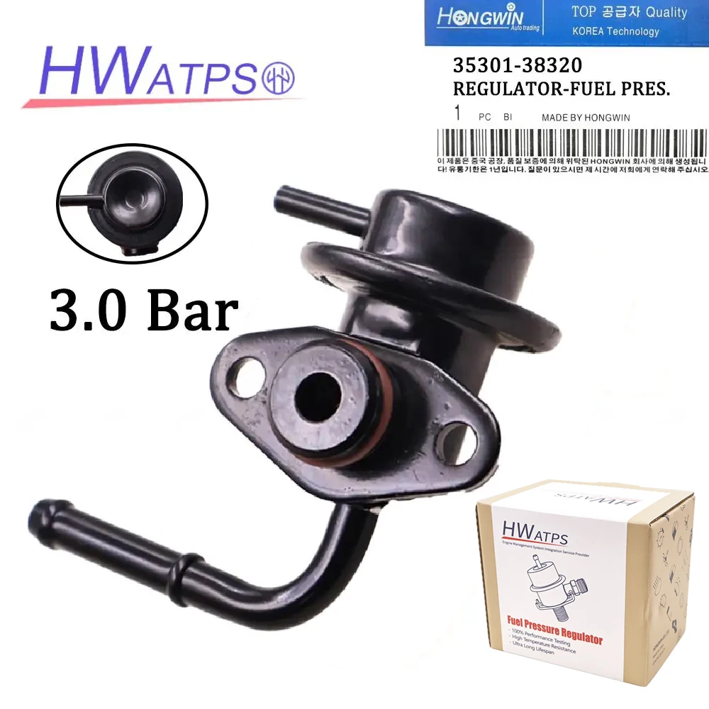 3.0Bar Fuel Injection Pressure Regulator 35301-38320 3530138320 For Kia Sorento G4JS Hyundai H1 H-1 Libero Starex D4BH D4CB G6CU