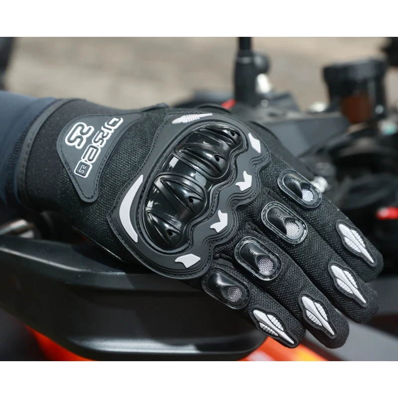 Motocross Breathable Gloves Summer Motorcycle Racing Riding Glove for Men Women Anti-Fall Touchscreen Blue/Black/Red M-2XL 1Pair