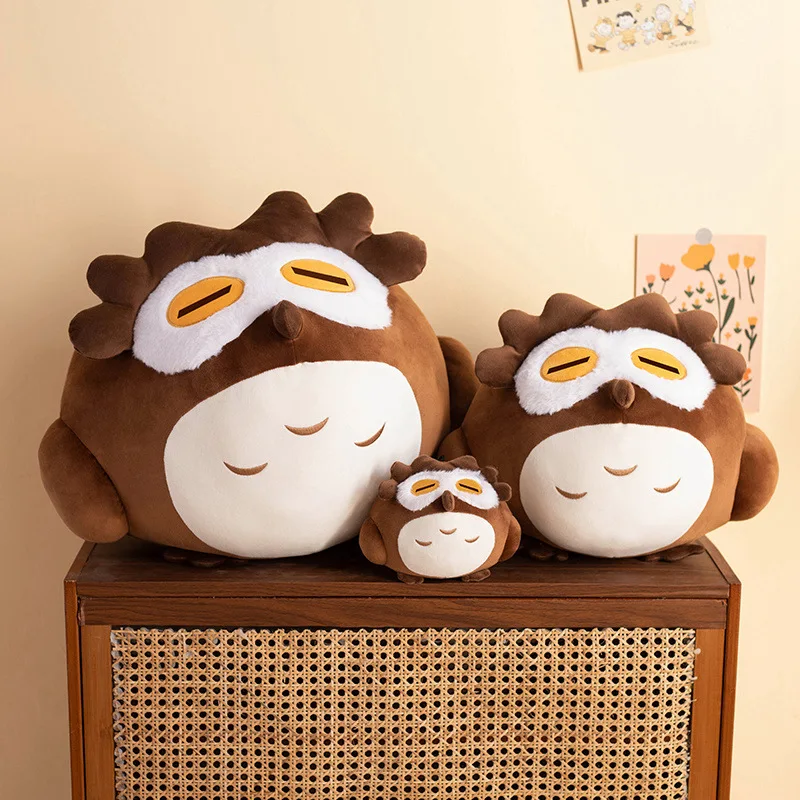 15CM Lovely Owl Plush Pendant Toys Adventure Games Genshin Impact Diluc Stuffed Soft Keychain for Children Kids Birthday Gifts - view 3