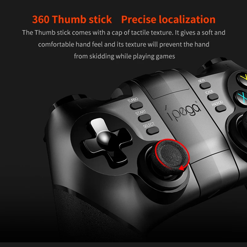 Ipega PG-9076 bluetooth 2.4g controlador de jogo gamepad sem fio móvel gatilho jogo joystick para ps4 android tv interruptor do computador