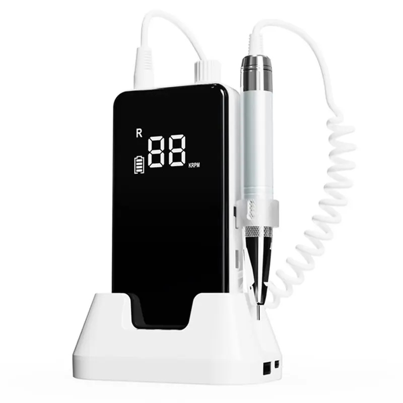 ABUU-Brushless Nail Polisher Electric Nail Polisher Salon Portable Filer Machine For Acrylic Gel Removal(N(EU) EU Plug