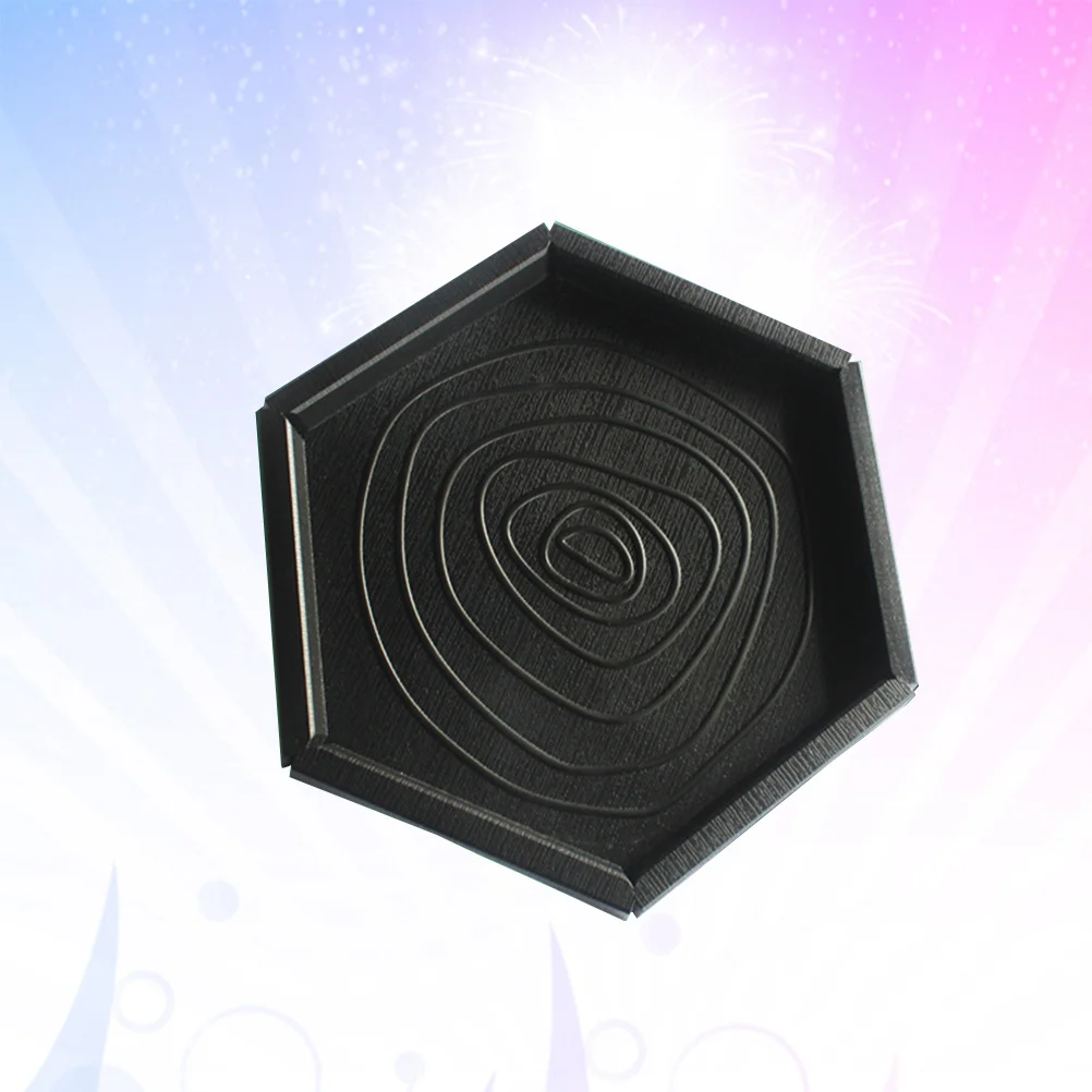 

Clear Hexagonal Feeding Cup Black Reptile Food Bowl for Lizard Turtle Scorpion Pet Feeder Container Multi-Purpose Home Use