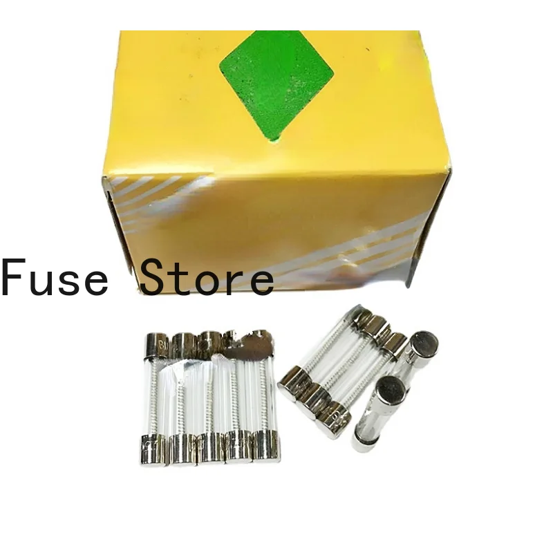 2PCS Time Delay Fuse Slow Melting Glass  BK/MDL-R Series 62MA-30A 250V