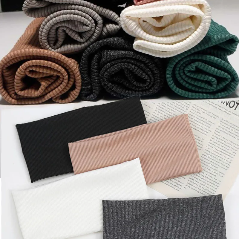 New Fashion Knitted Elastic Women Sports Headbands for Running Fitness Yoga Makeup Washing Girls Hair Accessories