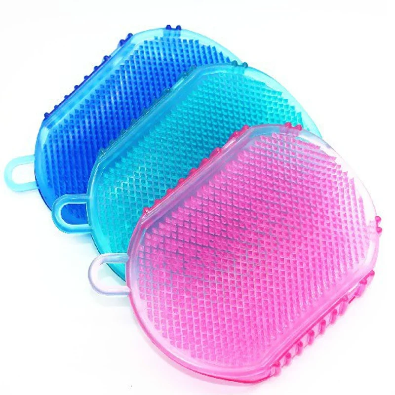 1Pcs Soft Silicone Massage Scrub Gloves for Peeling Body Bath Brush Exfoliating Gloves Foot Brush for Body Brush Body Cleaner