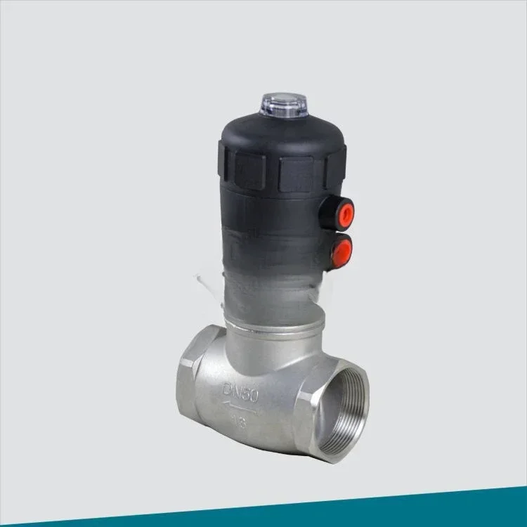 Pneumatic T-type waist drum valve internal thread water valve shut-off valve DN15-DN100