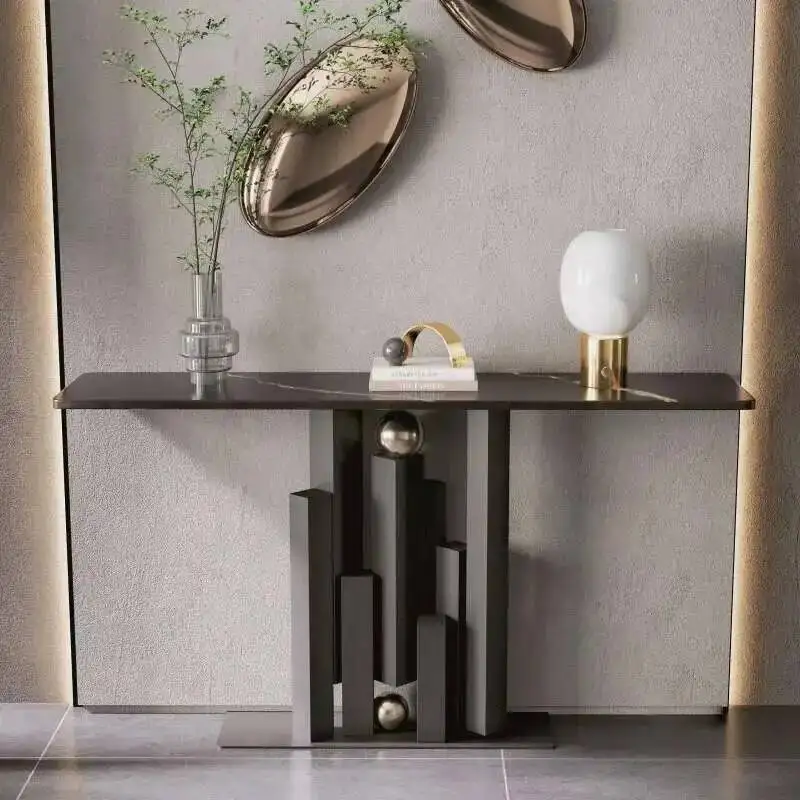 

Table Modern Simple Console Table Light for Office Small Design High-end Luxury Characteristic Household Tables for Living Room