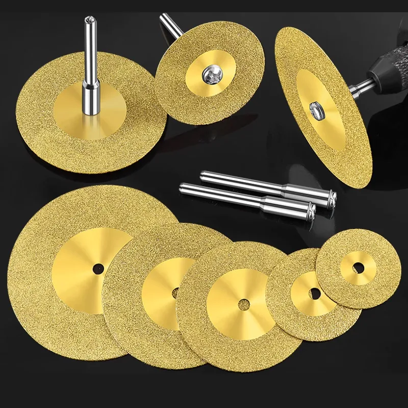 XG 10個入り 16mm-60mm ダイヤモンドカッティングディスク ミニソーブレード 3mmシャンク接続 Dremelドリル対応 ロータリーツール用