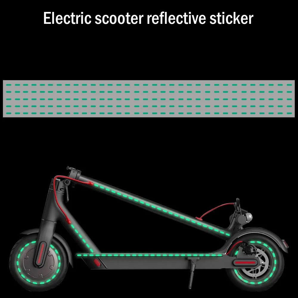 Waterproof Body Radiation Strip For Xiaomi 3 M365 pro 1s pro2 Electric Scooter Reflective Sticker Safe Driving Parts At Night