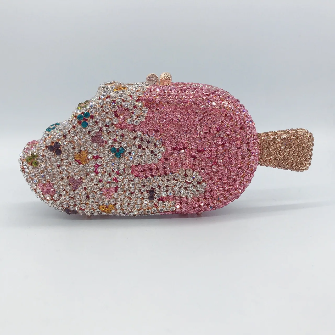 

Popsicle Ice Cream Diamond-encrusted Dinner Bag With Diamond Gem Small Red Fashion Banquet Clutch Bag Carteras Diseñador De Lujo