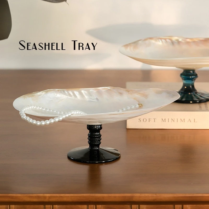 Shell Jewelry Tray Women's Storage Necklace Earrings Trays Luxury Decorative Jewelry Display Stand Organizer Trinket Holders