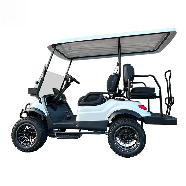 New 48v Lithium Battery Cheap Prices 4 Wheel 4 Seat Electric Follow Golf Cart