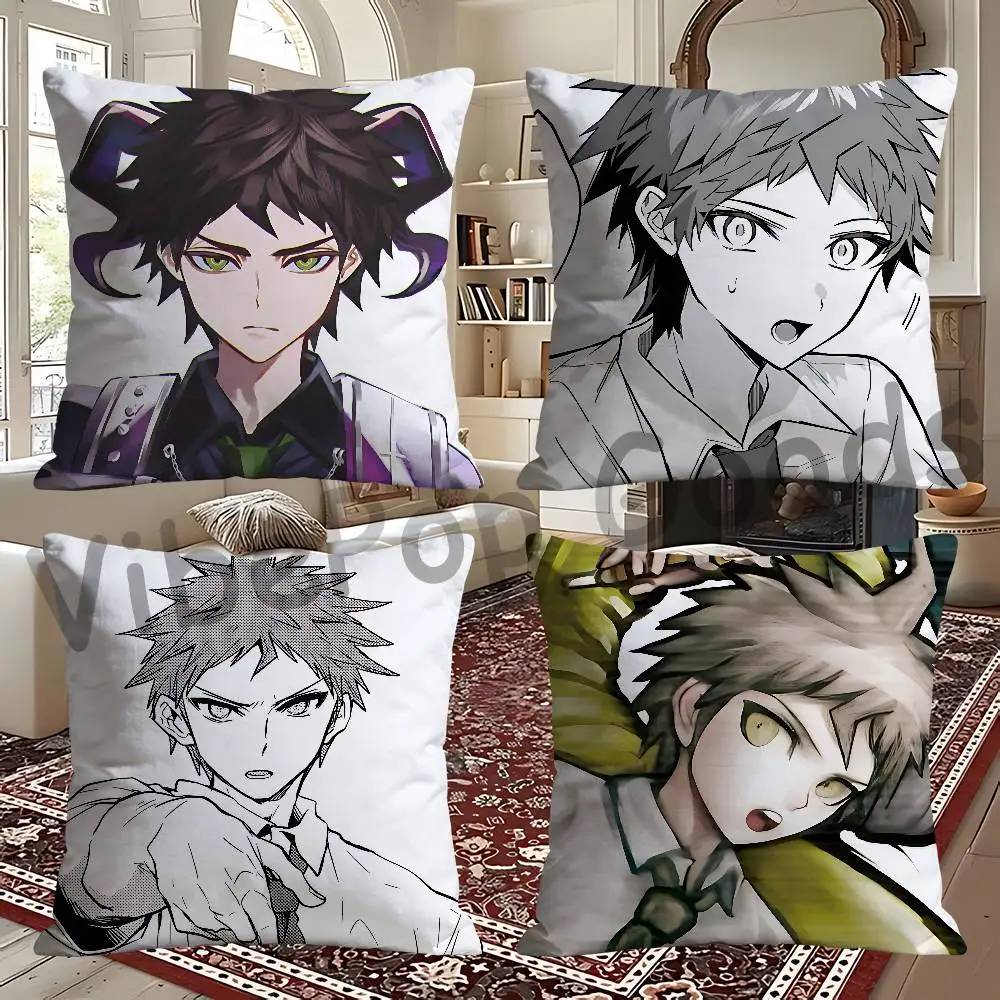 D-DanganronpaS H-Hajime H-Hinata 2X2 30x30 65x65 40x40 45x45 50x50 cm Fade Resistant Throw Pillow Cover Pet Friendly Patio Decor