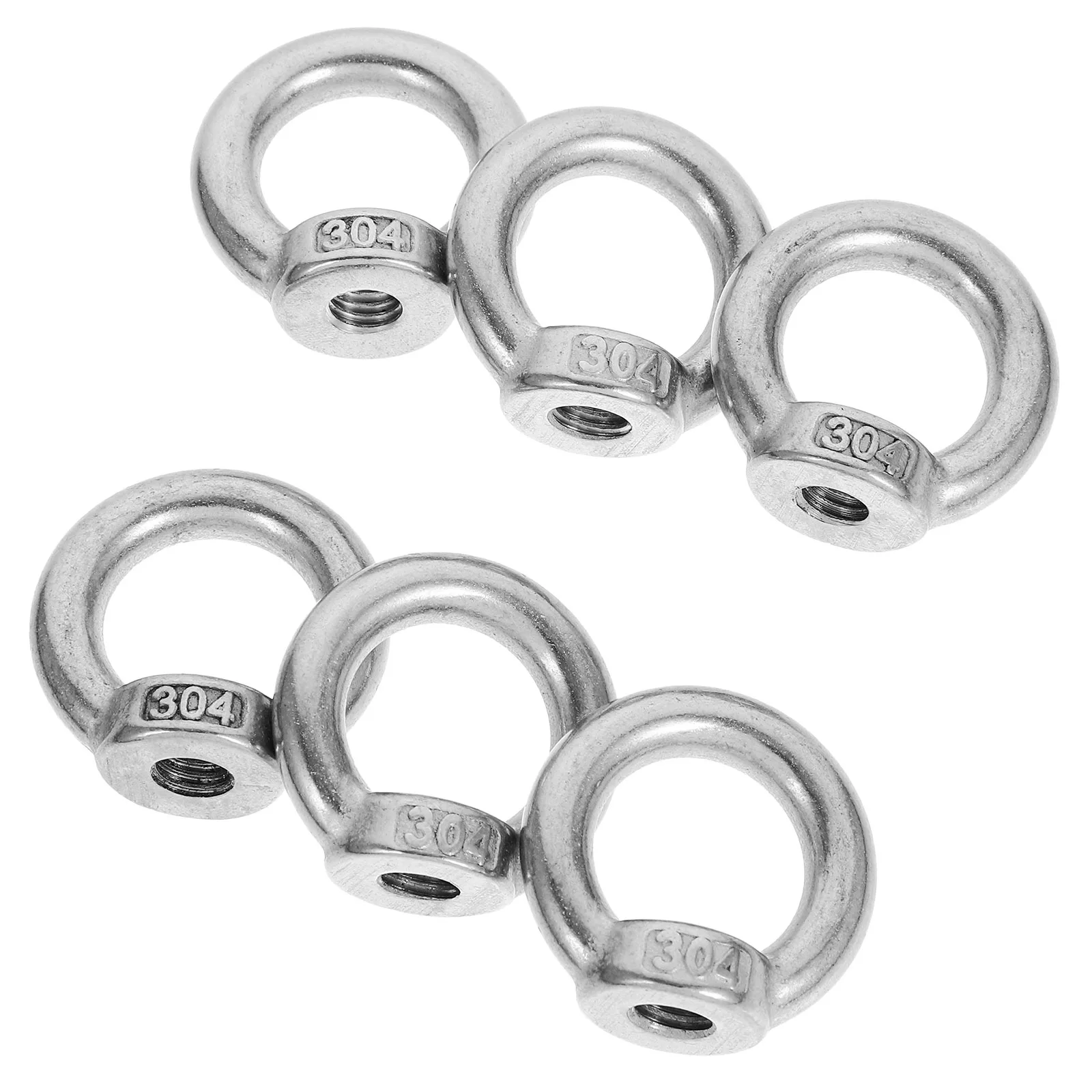

6pcs Nut Heavy Duty Ring Eye Ring Hardwares Bolt Tie Nut Heavy Duty Down Roof Rack Fastener Kayak Accessories Hardware
