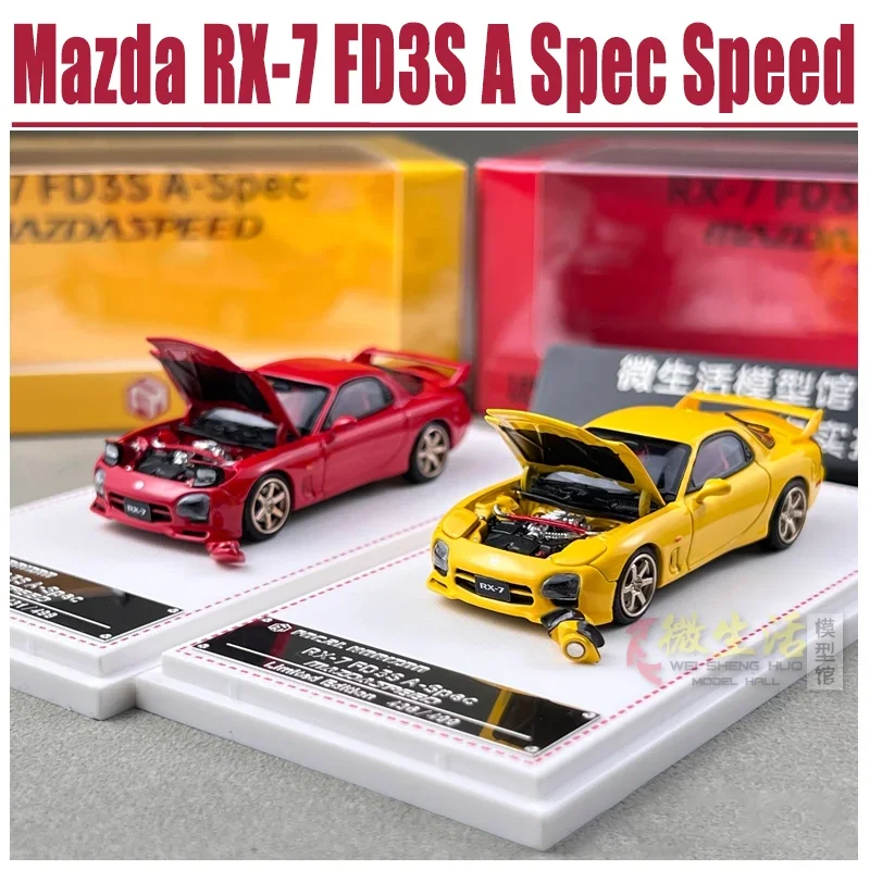 

FH 1/64 Mazda RX-7 FD3S A Spec Speed Alloy Toy Motor Vehicle Diecast Metal Model Gifts