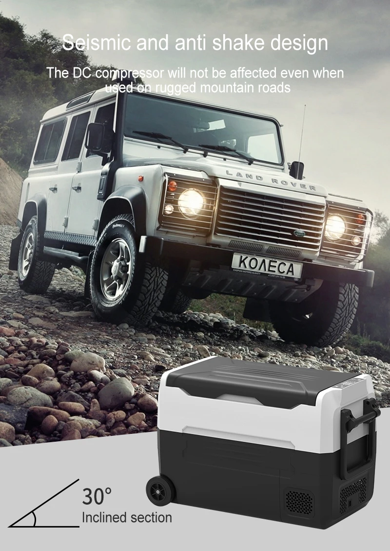 منطقة درجة الحرارة المزدوجة الشواء التخييم الثلاجة أدى ضوء المواد المعدنية التخييم الثلاجة