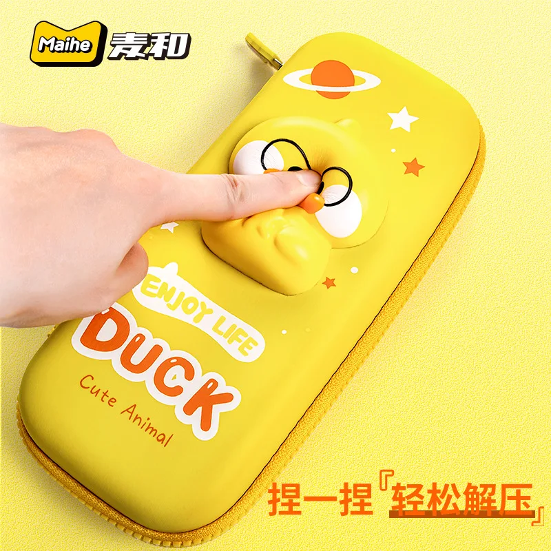 Stationery Boxes Decompression Pencil Boxes Multifunctional Student Stationery  Cute Cartoon Children Kawaii Pencil Case