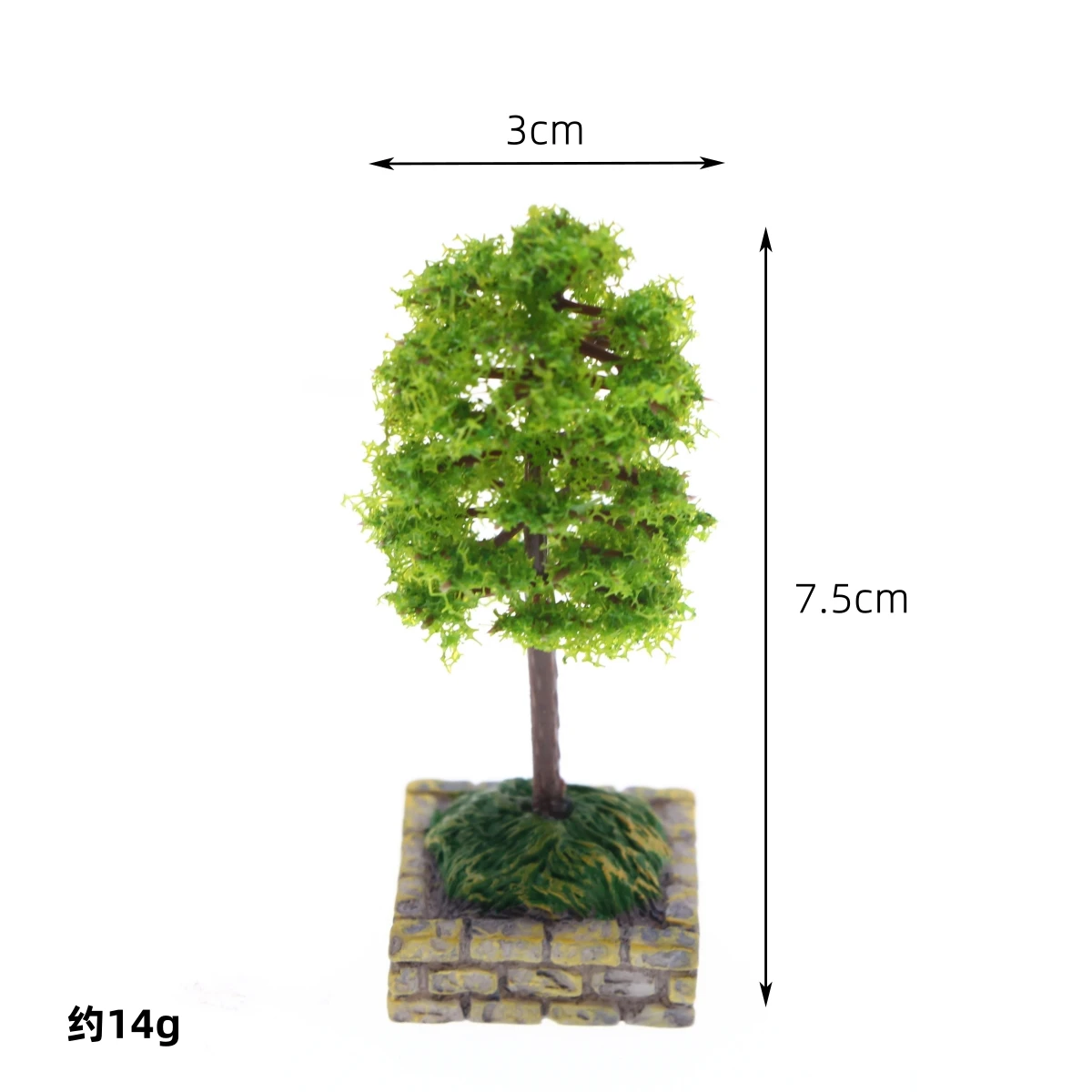 Dollhouse Miniature Flower Tree Model Accessory