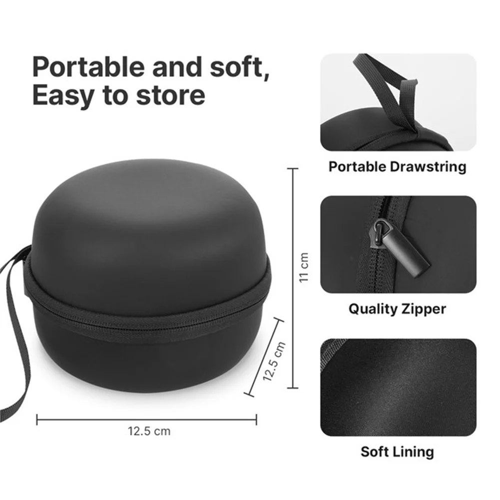 Earmuffs Storage Bag Compatible For Walker Howard Leight Impact Hearing Protector PU+EVA Portable Earmuffs Dust Waterproof Bag