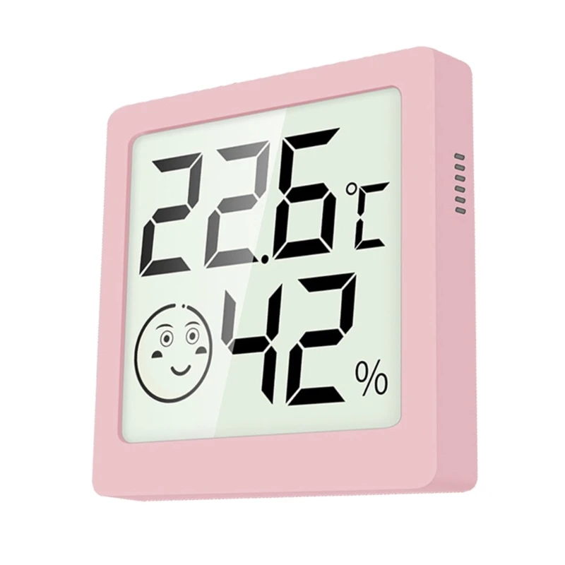 Termometer Digital Dalam Ruangan Mini, Higrometer Termometer Digital Magnetik 517A