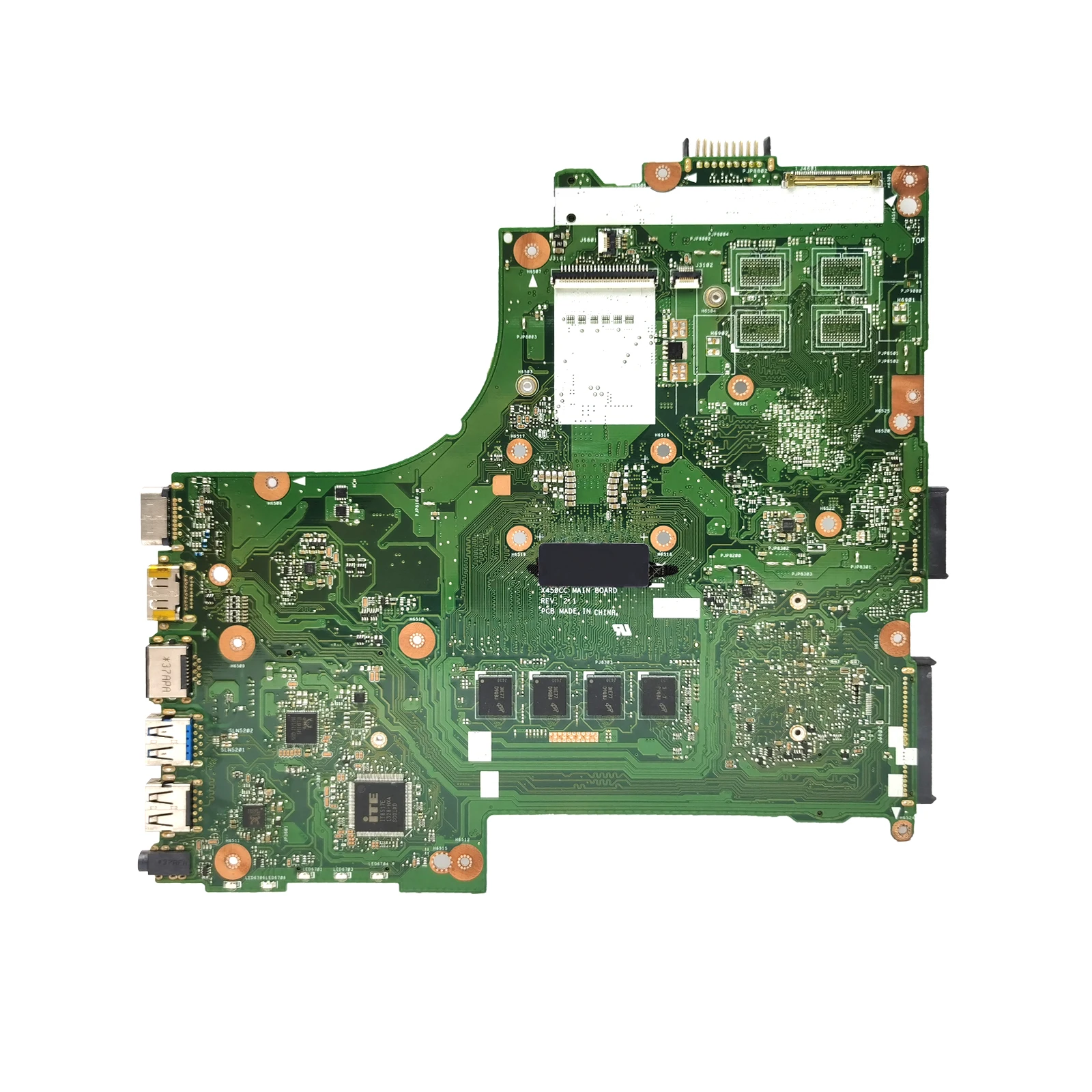 X450ca mainboard para asus x450cc x450c a450c y481c placa-mãe do portátil com cpu i3 i5 i7-3th gen 2g/4g-ram 100% testado ok