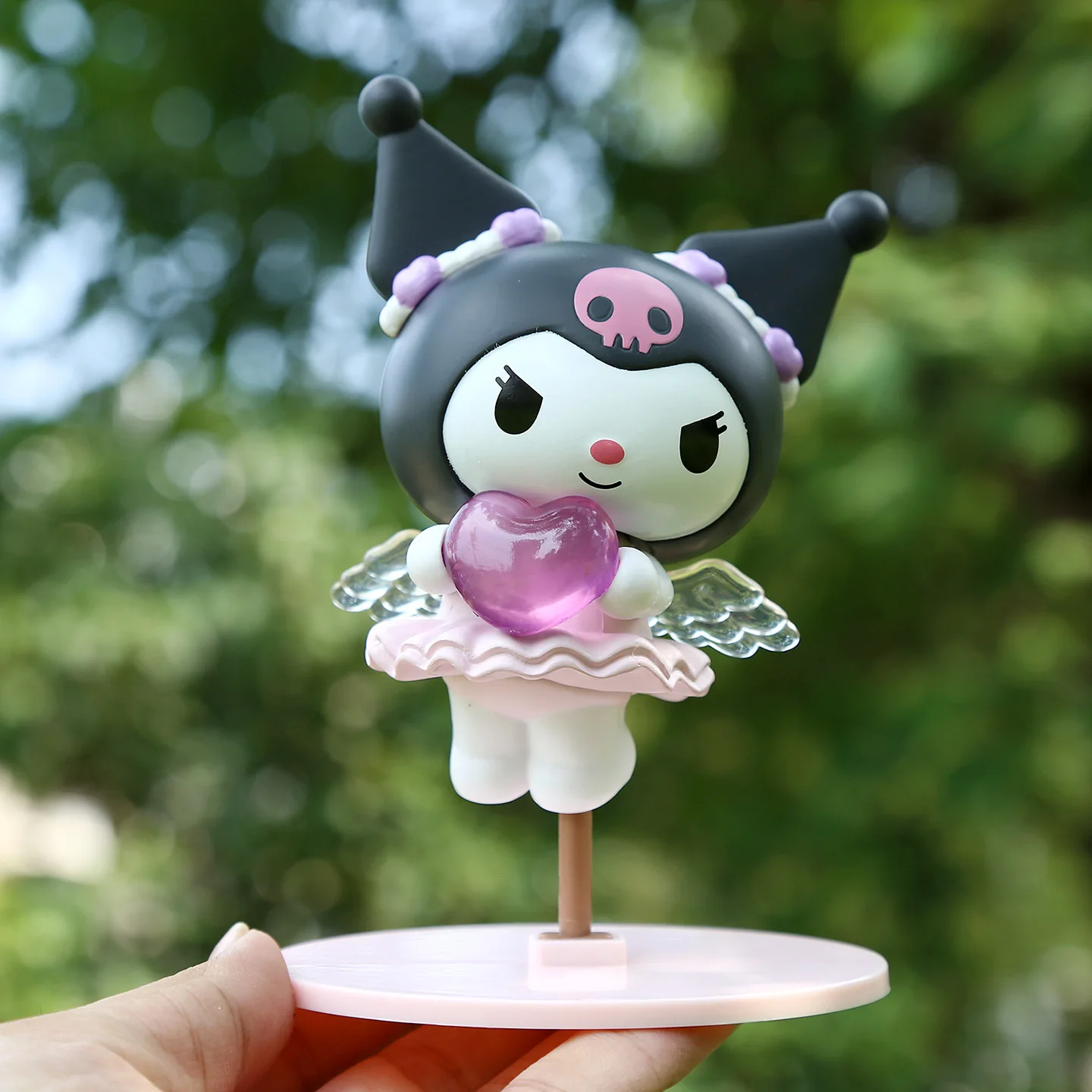 New 4Pcs Sanrio Figures Angel Series My Melody Kawaii Anime Decorative Ornament Collectibles Model Toys Doll Christmas Gifts