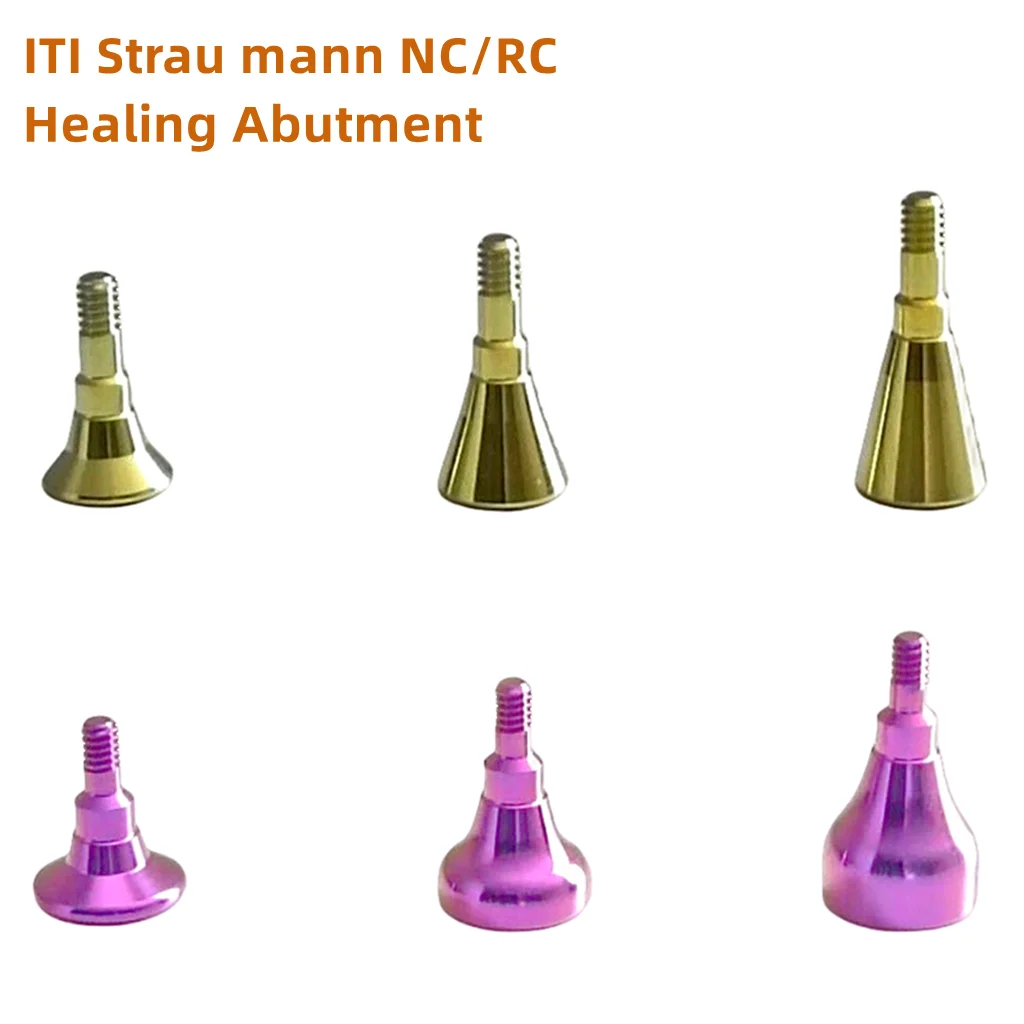 

5Pcs ITI Healing Abutment Dental Implant For Straumann ITI NC RC Healing Abutment Cap