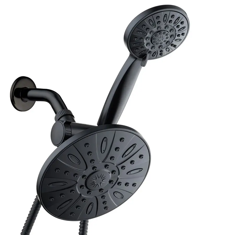 7 Premium High Pressure 3Way Rainfall Combo Combines The Best of Both WorldsEnjoy Luxurious Rain Showerhead and 6Setting Hand He