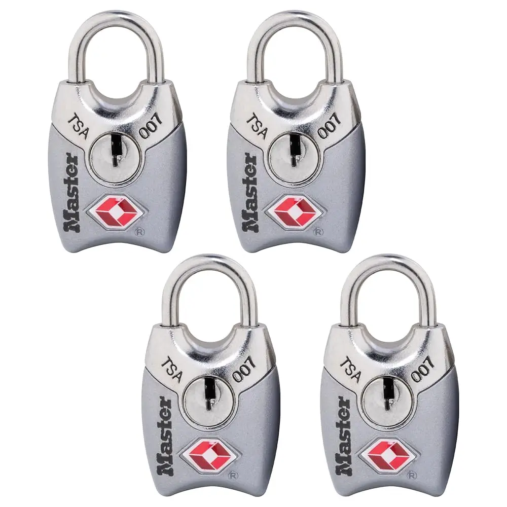 

4689Q TSA Approved Luggage Lock, 4 Pack, Colors May Vary