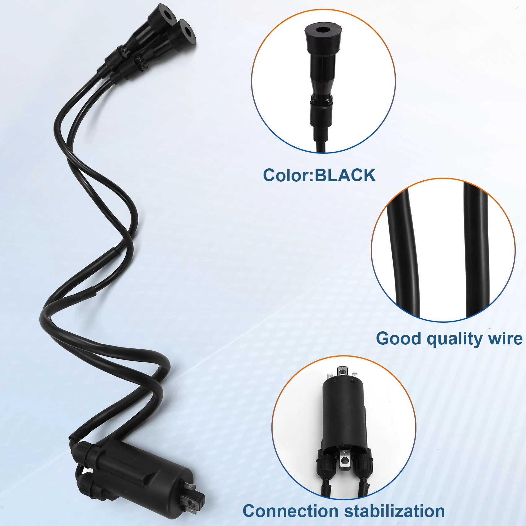 

【Price Drop !!】 1Set Motorcycle Ignition Coil & Spark Plug Caps For Honda CB650 CB750 CB900 CB1000 1979-1983 Goldwing 1100 1200