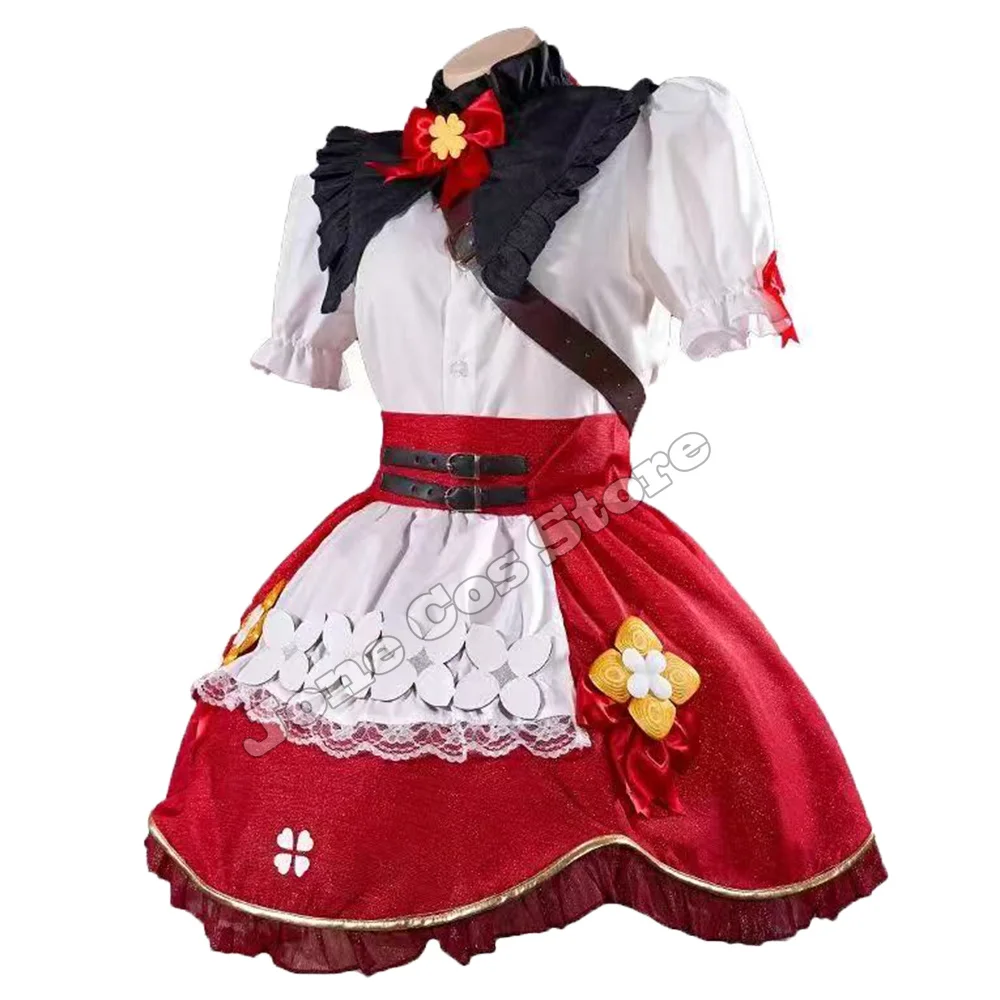 Game Genshin Impact Witch Klee Cosplay Costume New Skin Blossoming Starlight Outfits Lolita Dress Hat Wig Halloween Costumes view 5