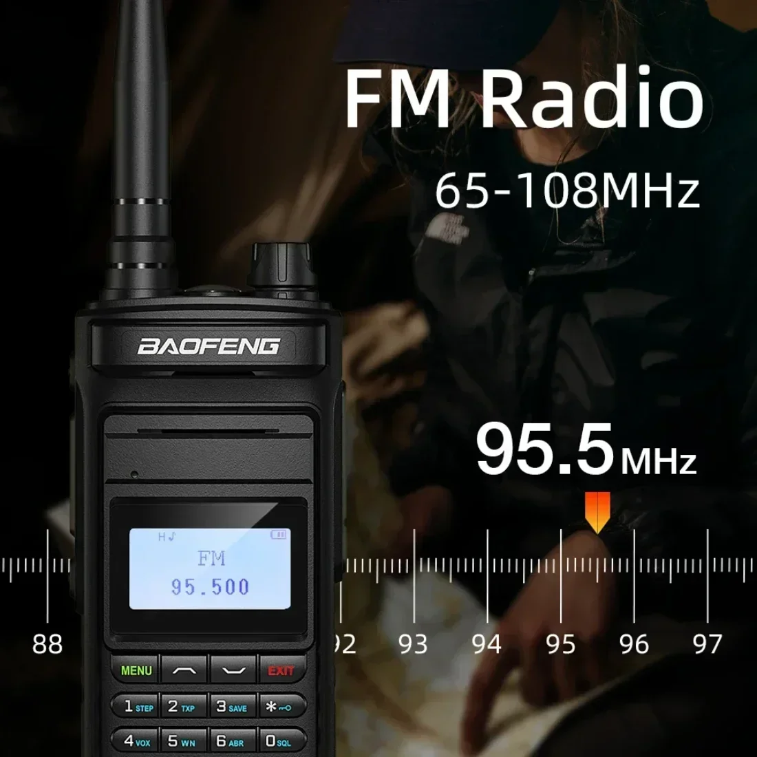 BAOFENG P15UV Walkie Talkie 10W Daya Tinggi Jangkauan Jauh Dual Band FM 999 Saluran Transceiver HF Genggam Radio Dua Arah 2025