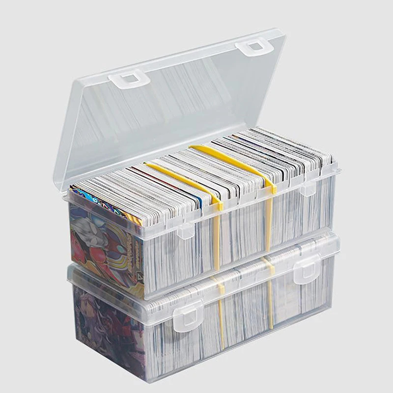 Compartment Photocards Storage Box Transparent Stickers Idol Card Holder Desk Storage Organizer Classification Box Stationery