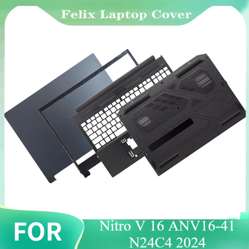 

Repalce Cover Laptop LCD Screen Back Top Cover For Nitro V 16 ANV16-41 N24C4 2024 Front Bezel Palmrest Lower Bottom Case