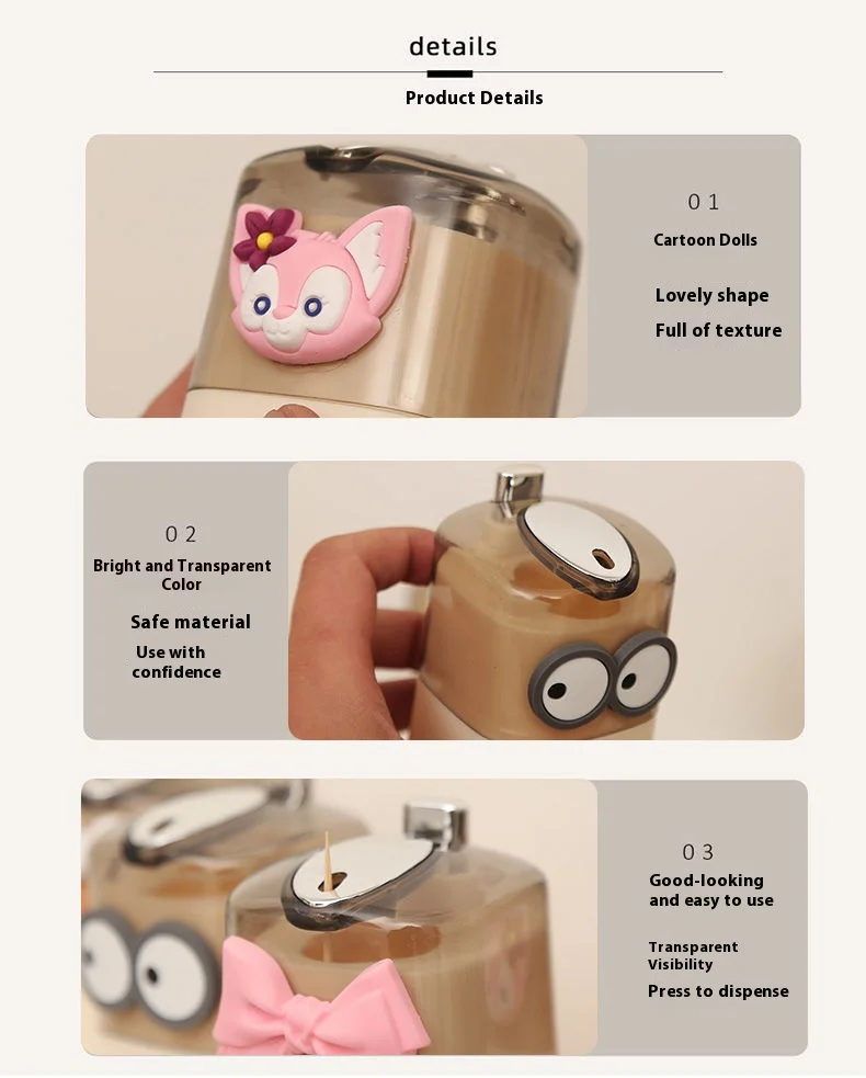QuackPick toothpick dispensing mechanism