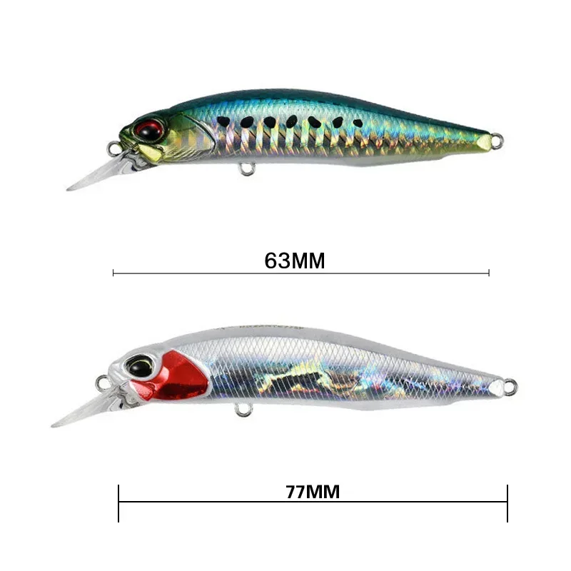 5g 8.4g Fishing Lure Minnow Wobbler Lure Rozante Suspending Jerkbait Swimbait Artificial Hard Bait Culter Alburnus Bait