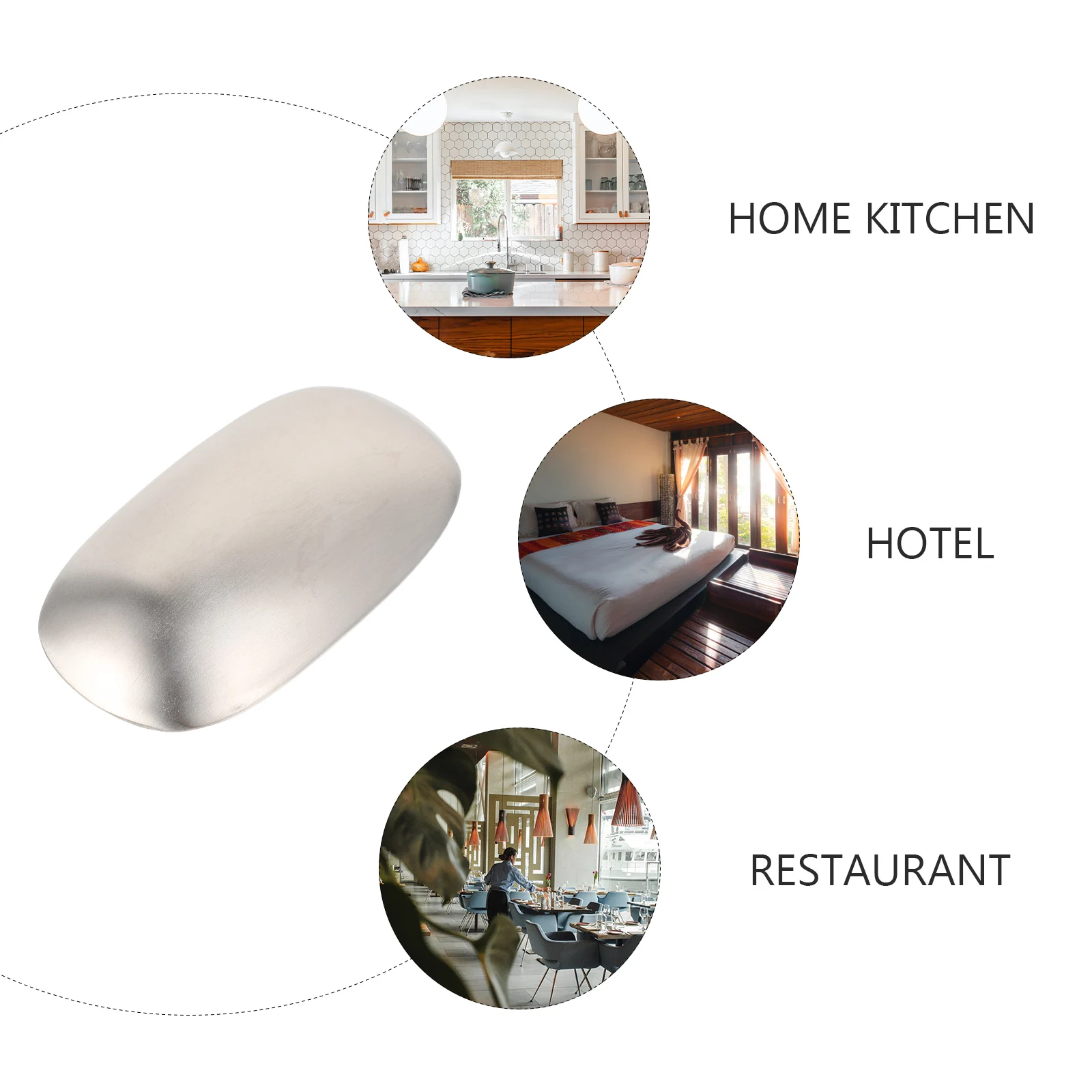 أداة مزيل العرق لامتصاص رائحة الصابون من الفولاذ المقاوم للصدأ فضية سهلة إزالة رائحة الطبخ والبصل والثوم والأسماك والمطبخ المنزلي #3