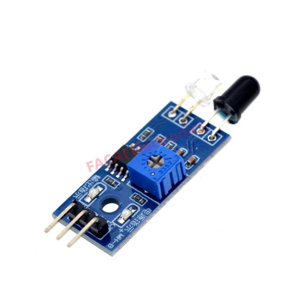 IR Infrared Obstacle Avoidance Sensor Module for Arduino Smart Car Robot 3-Wire Reflective Photoelectric New