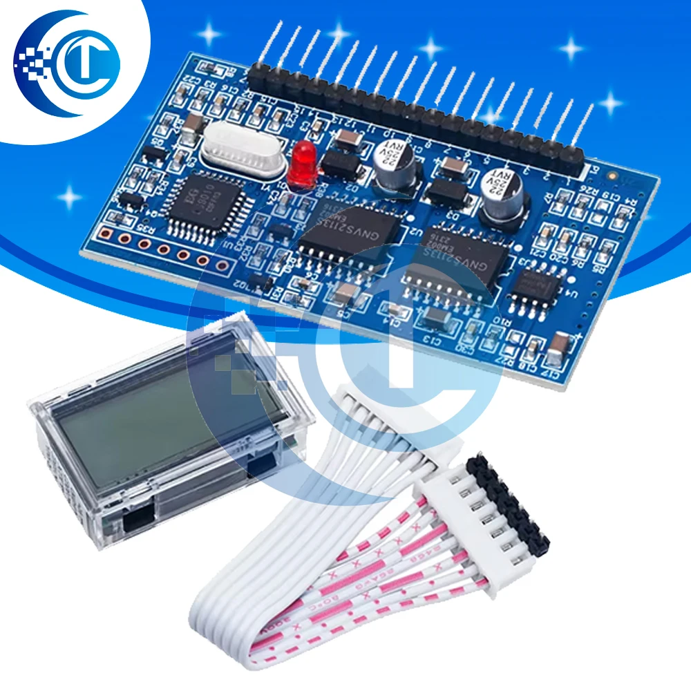 5V DC-AC Pure Sine Wave Inverter SPWM Driver Board EGS002 12Mhz Crystal Oscillator EG8010 + IR2113 Driving Module LCD